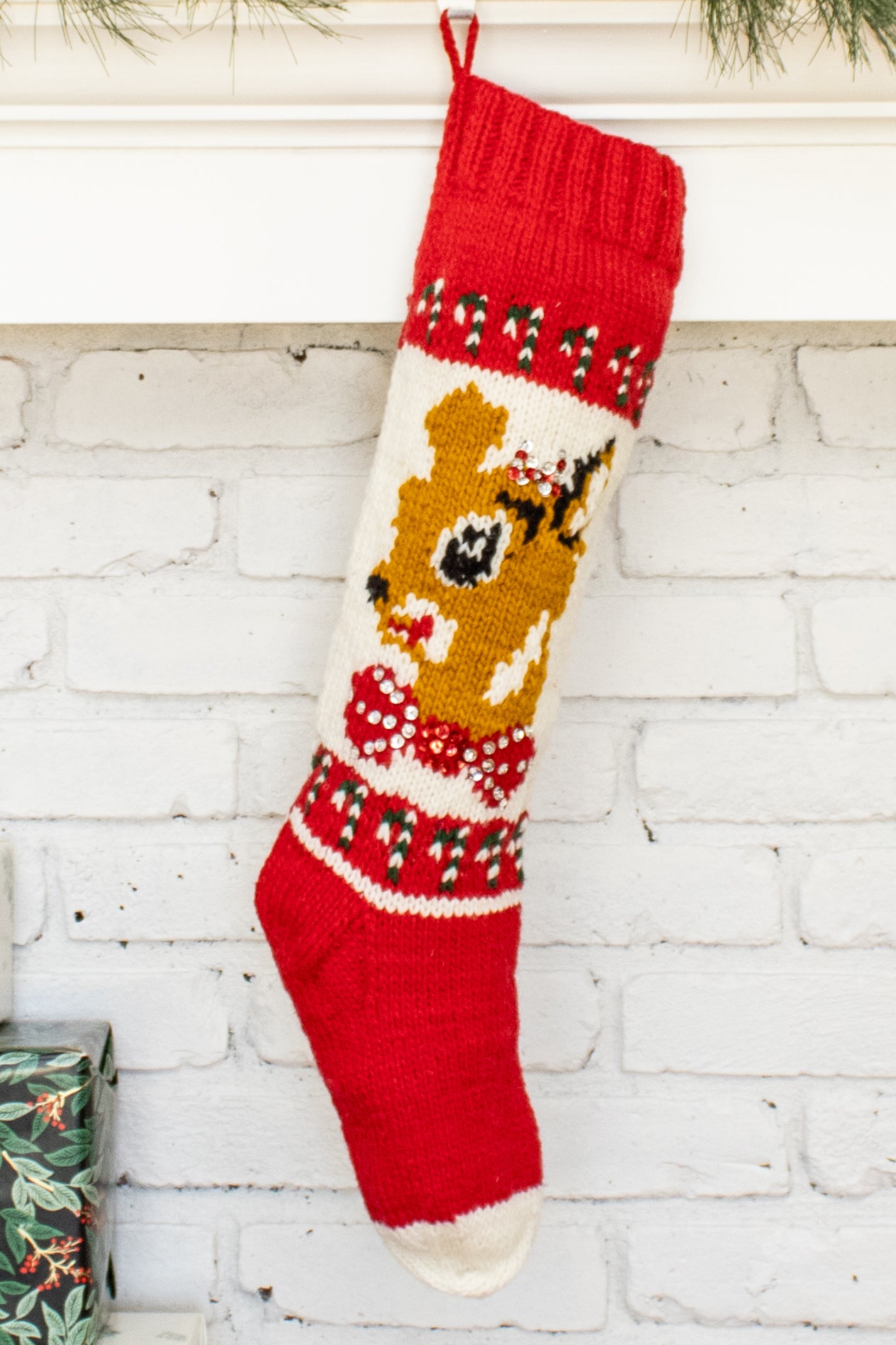 Clarice Reindeer Christmas Stocking