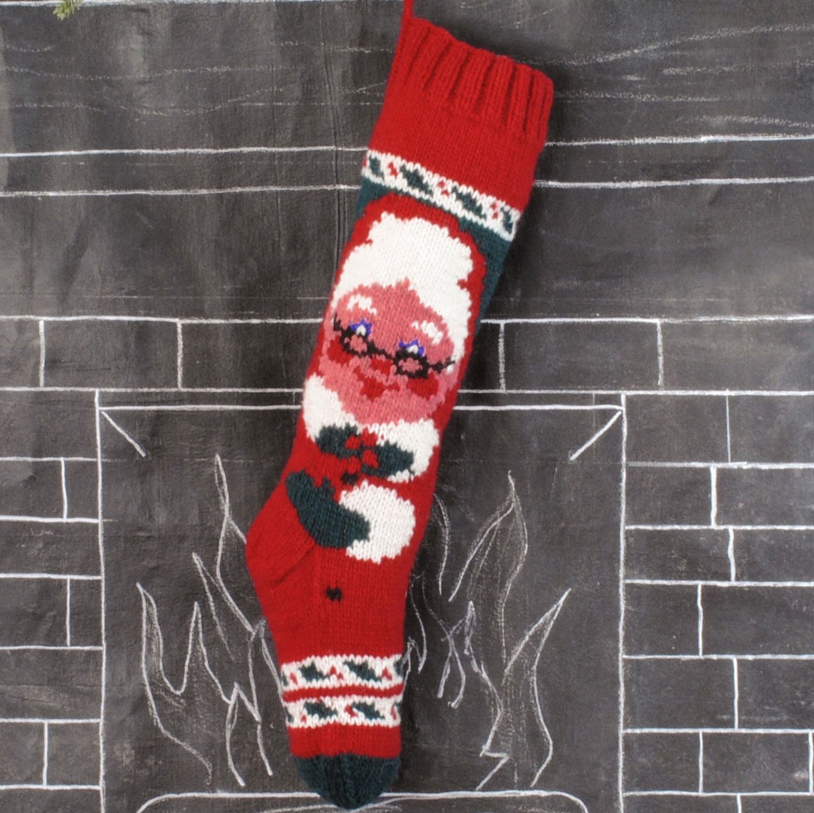 Mrs Claus Christmas Stocking