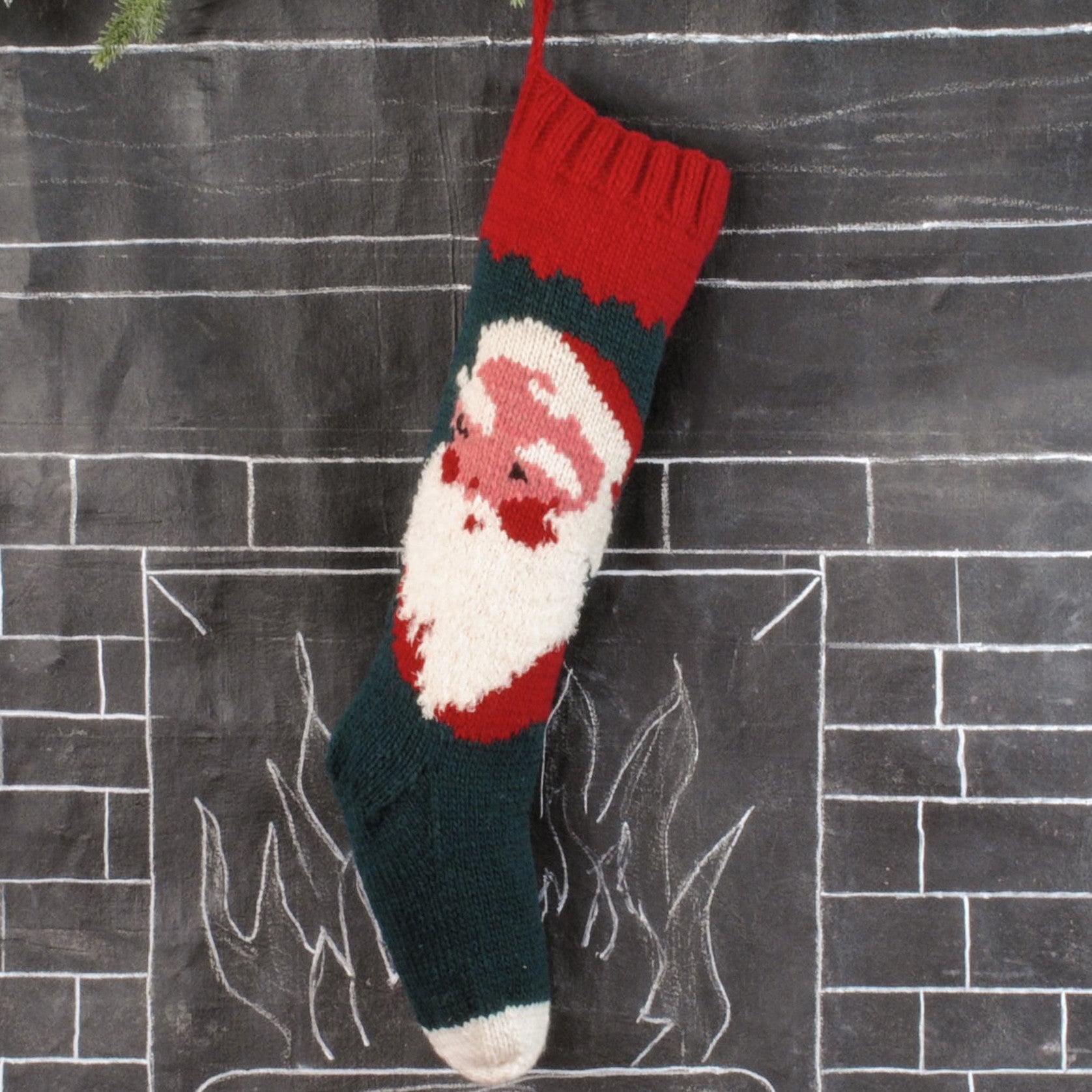 Old St. Nick Christmas Stocking