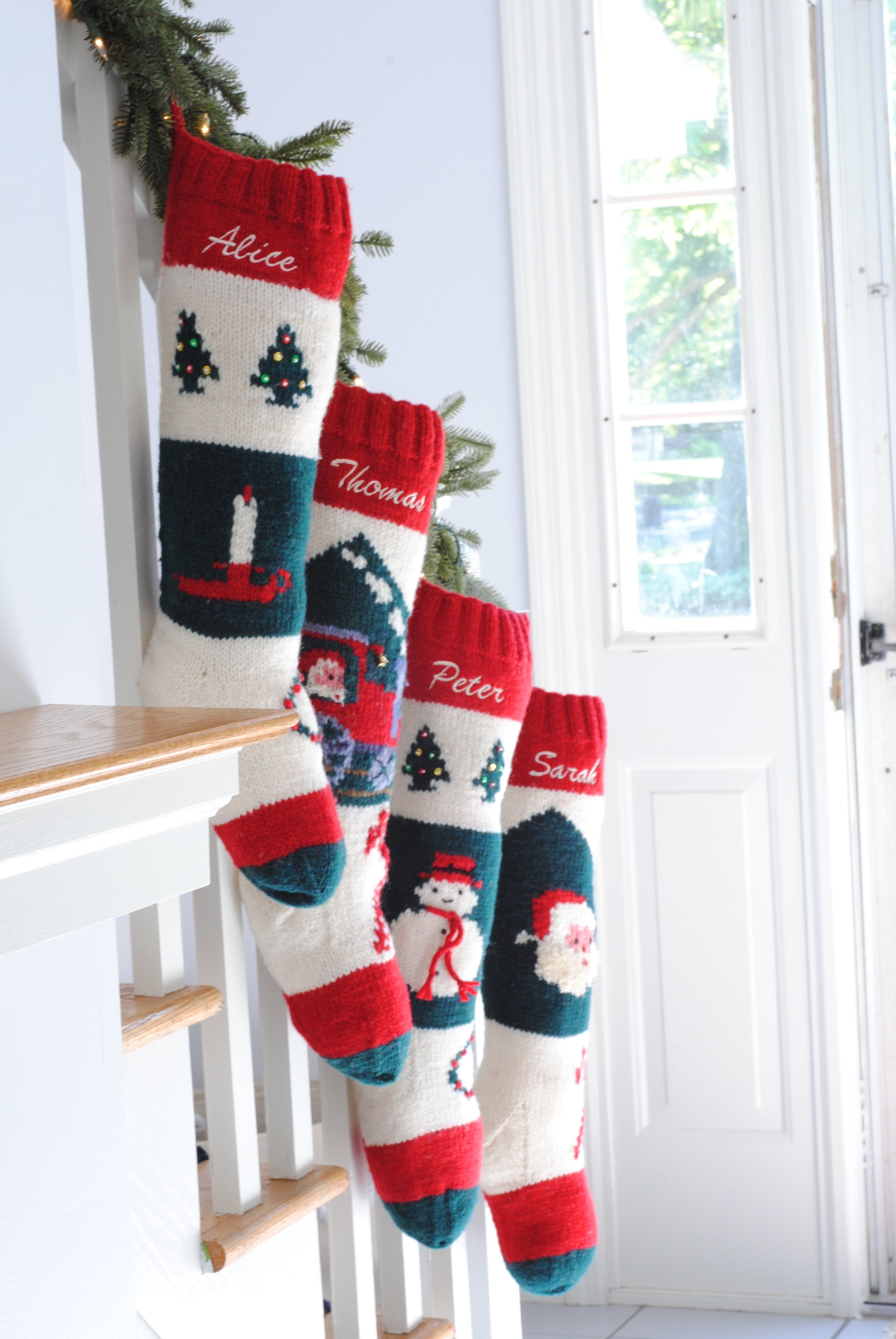personalized Christmas stocking set