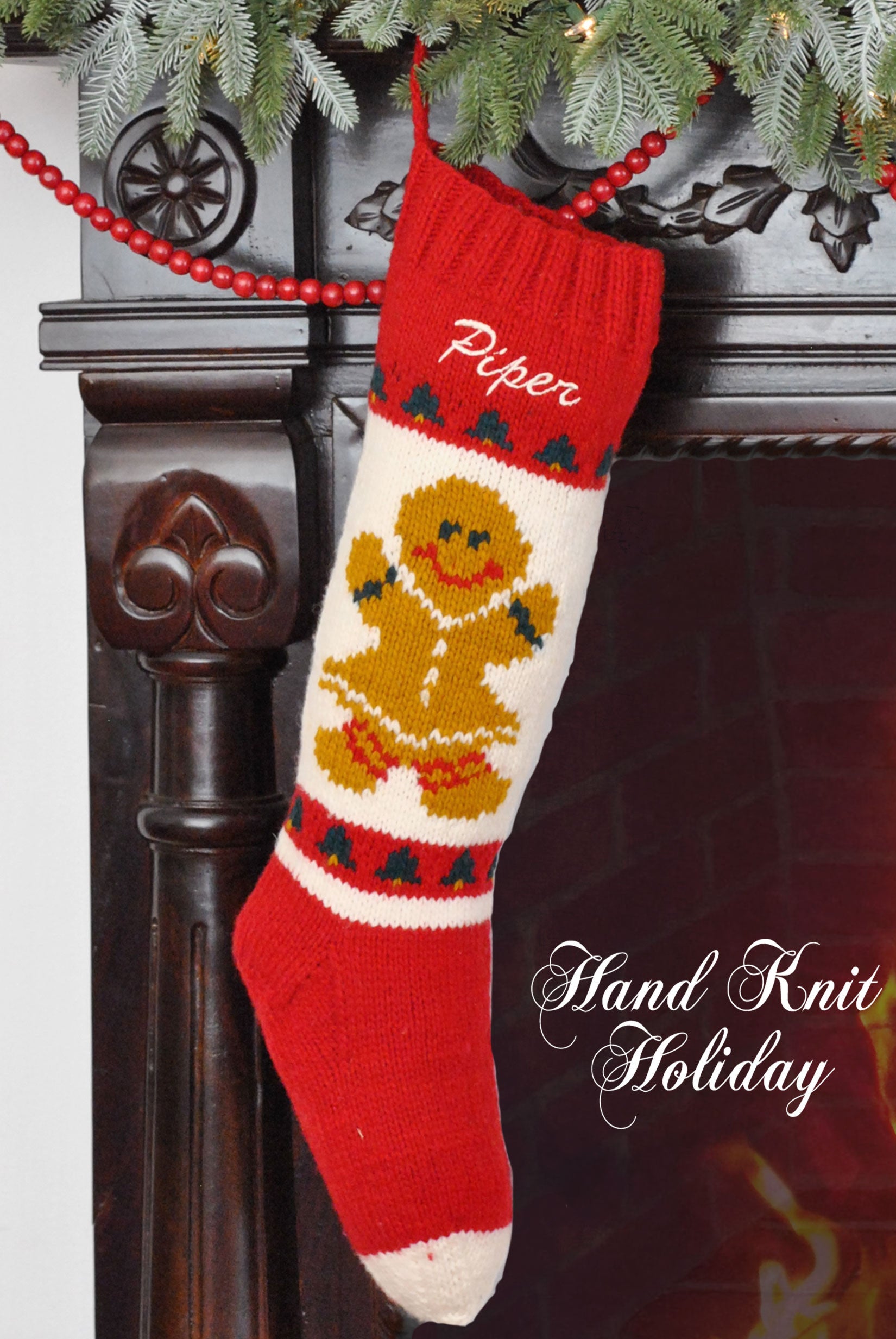 Gingerbread Girl Christmas Stocking