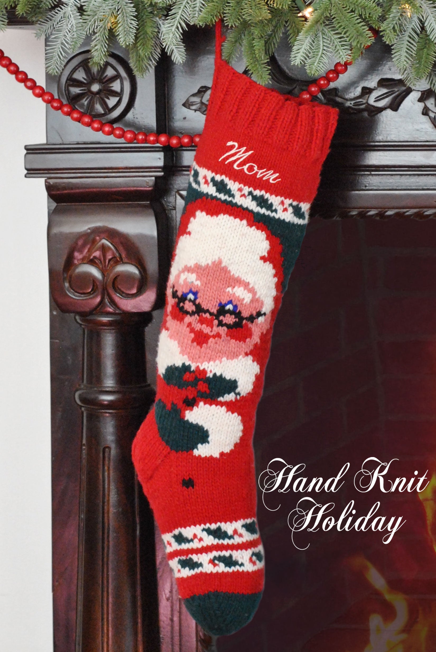 Mrs Claus Christmas Stocking