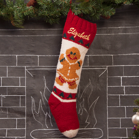 Gingerbread Girl Christmas Stocking