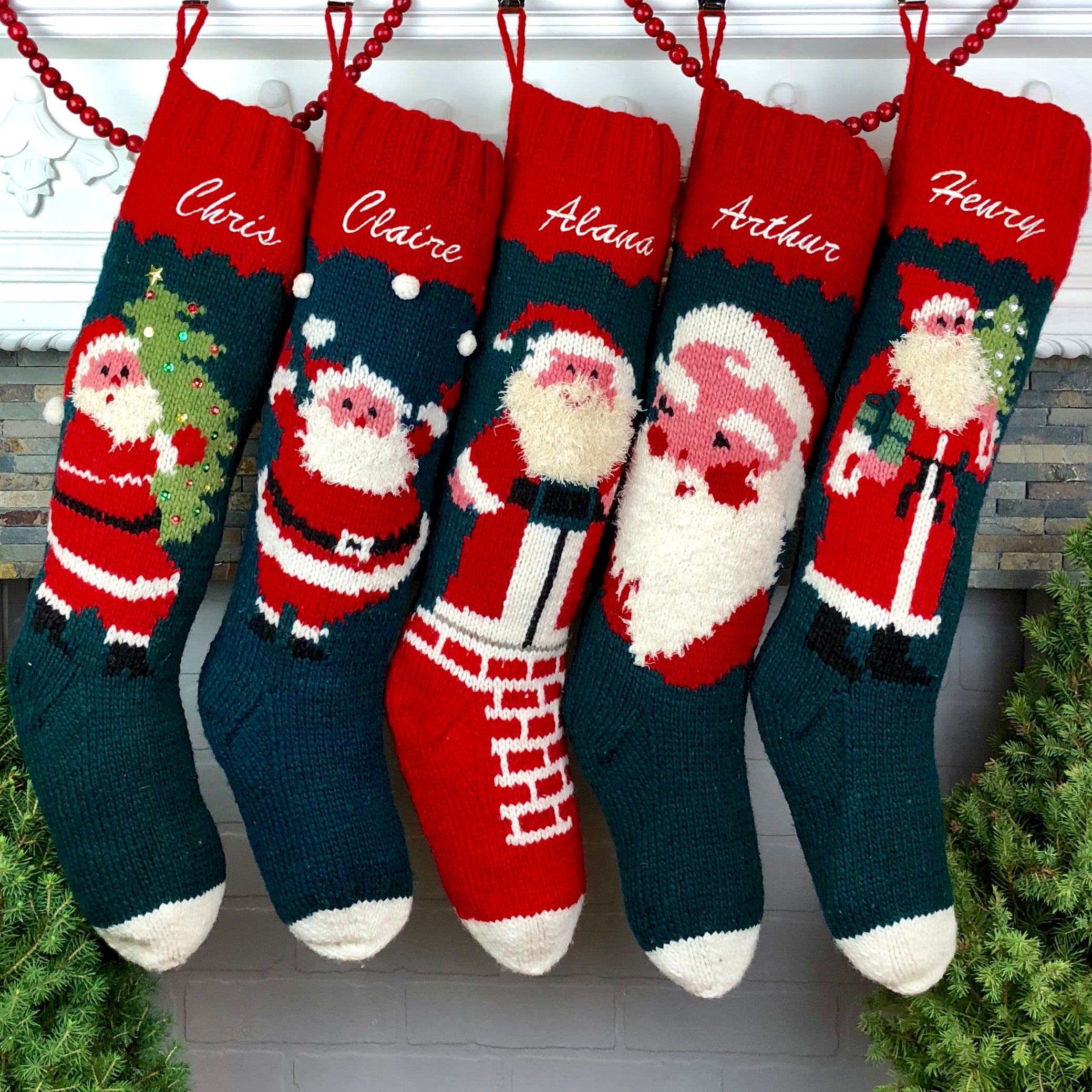 Vintage Christmas stocking patterns