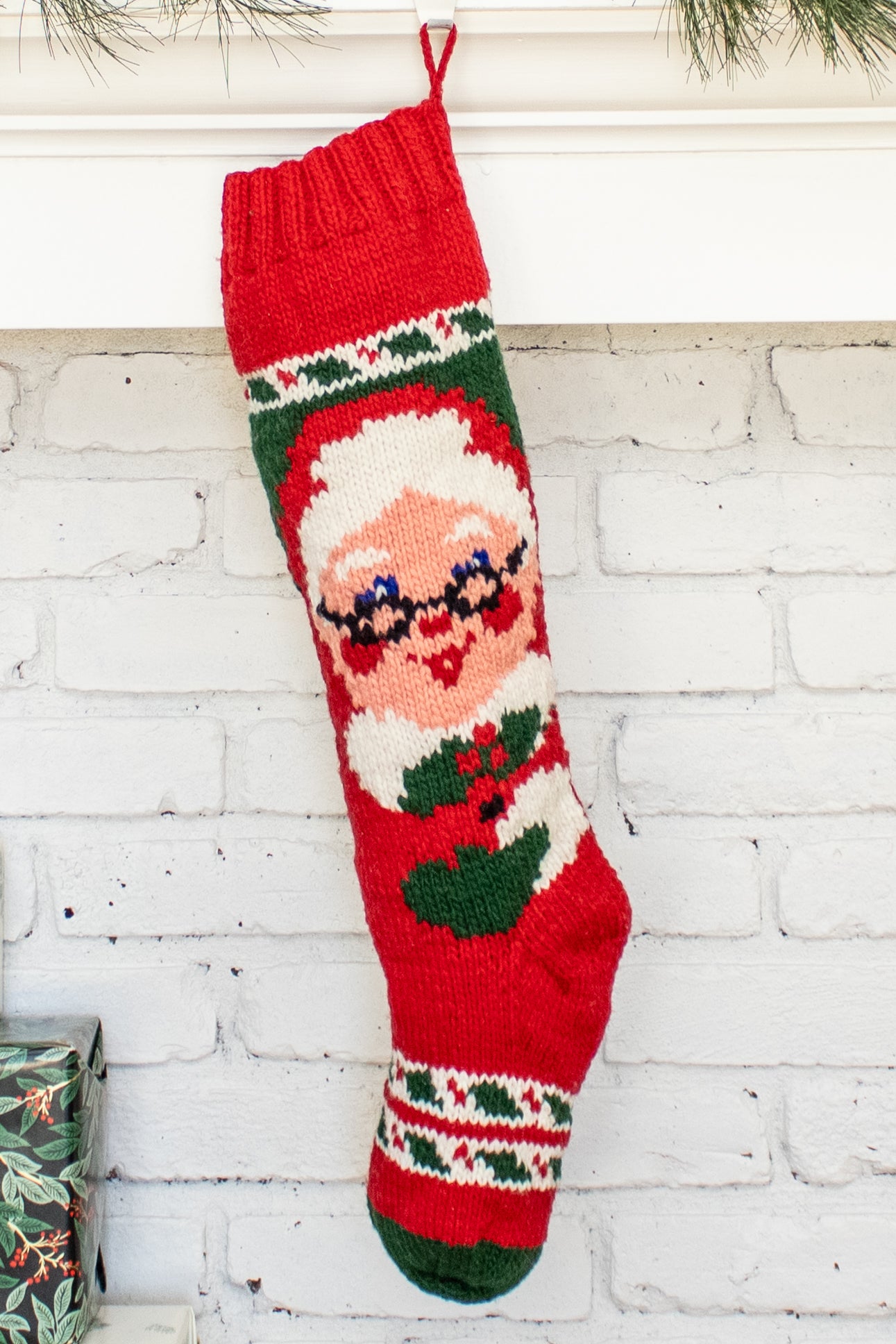 Mrs Claus Christmas Stocking