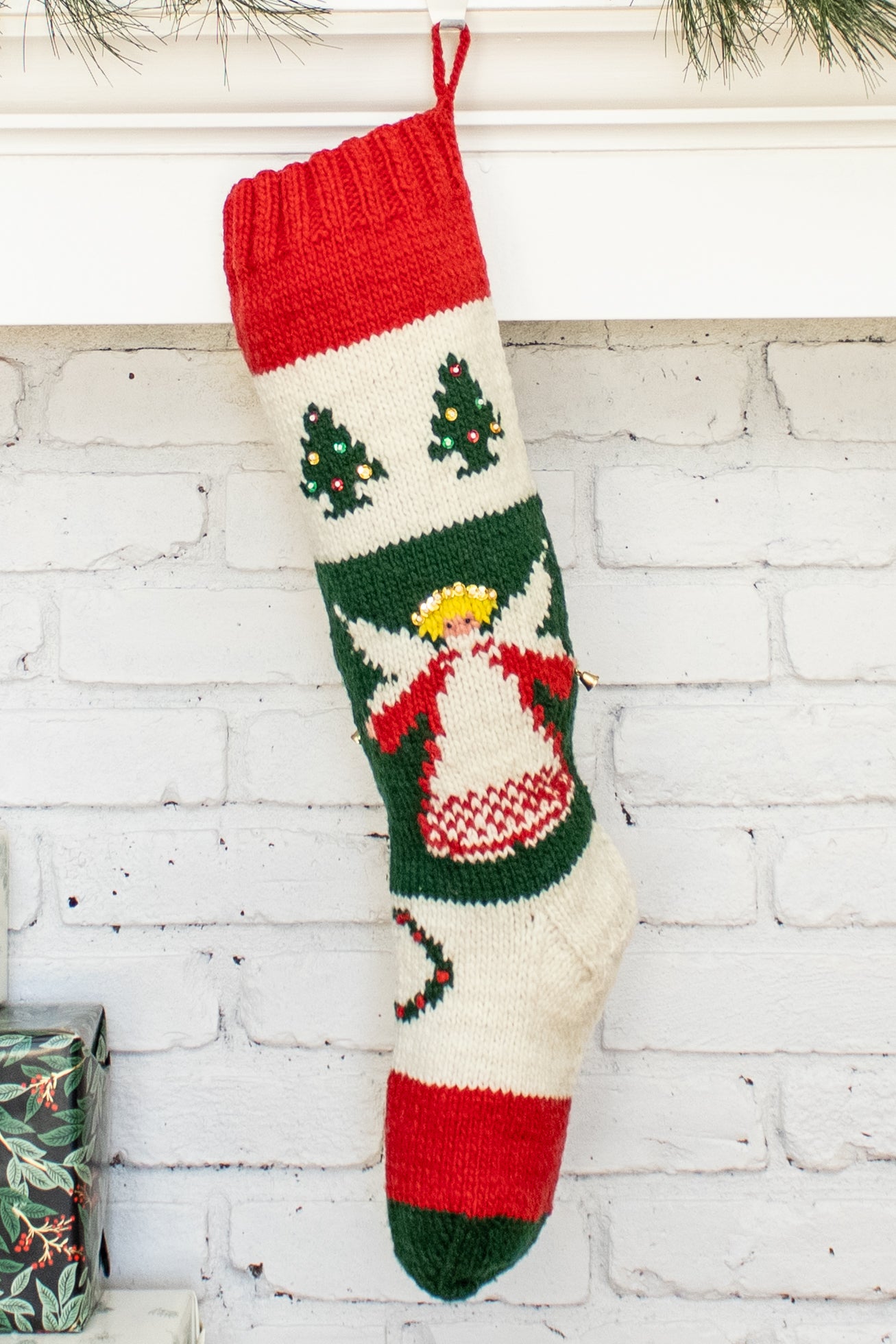 Bernat Angel Personalized Christmas Stocking