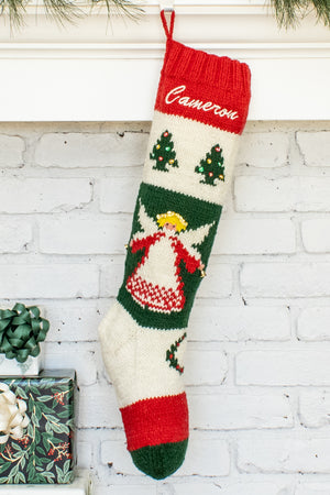 Bernat Angel Personalized Christmas Stocking