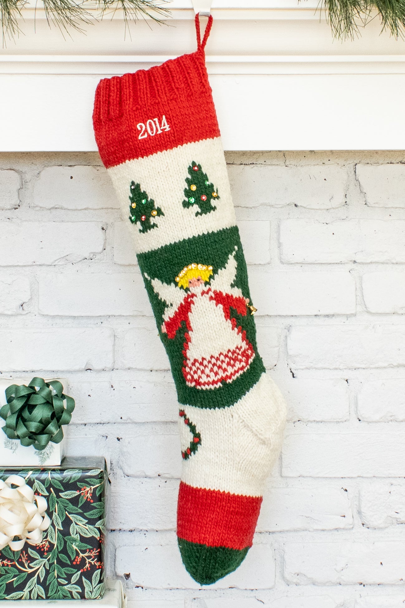 Bernat Angel Personalized Christmas Stocking
