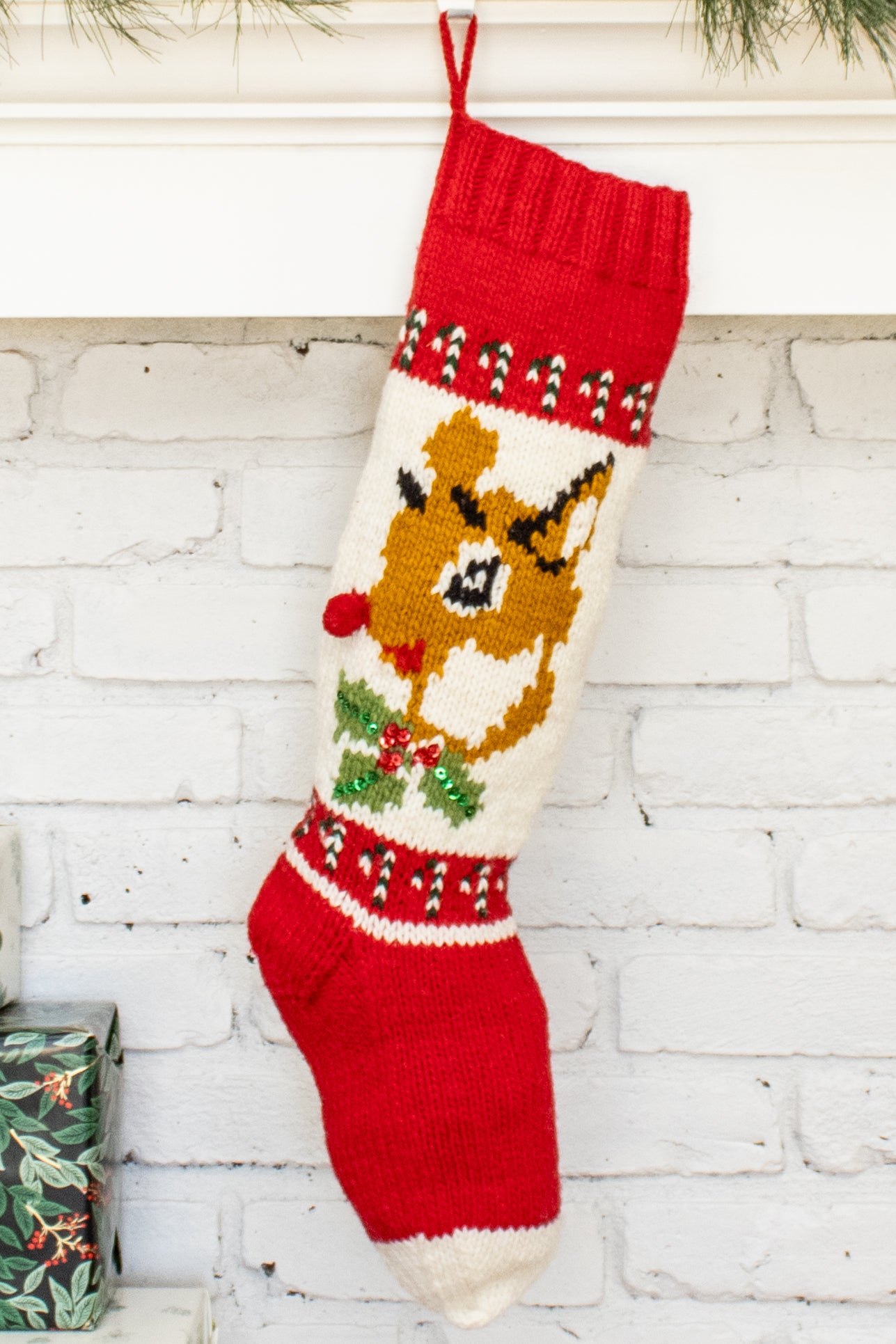 Reindeer Christmas Stocking