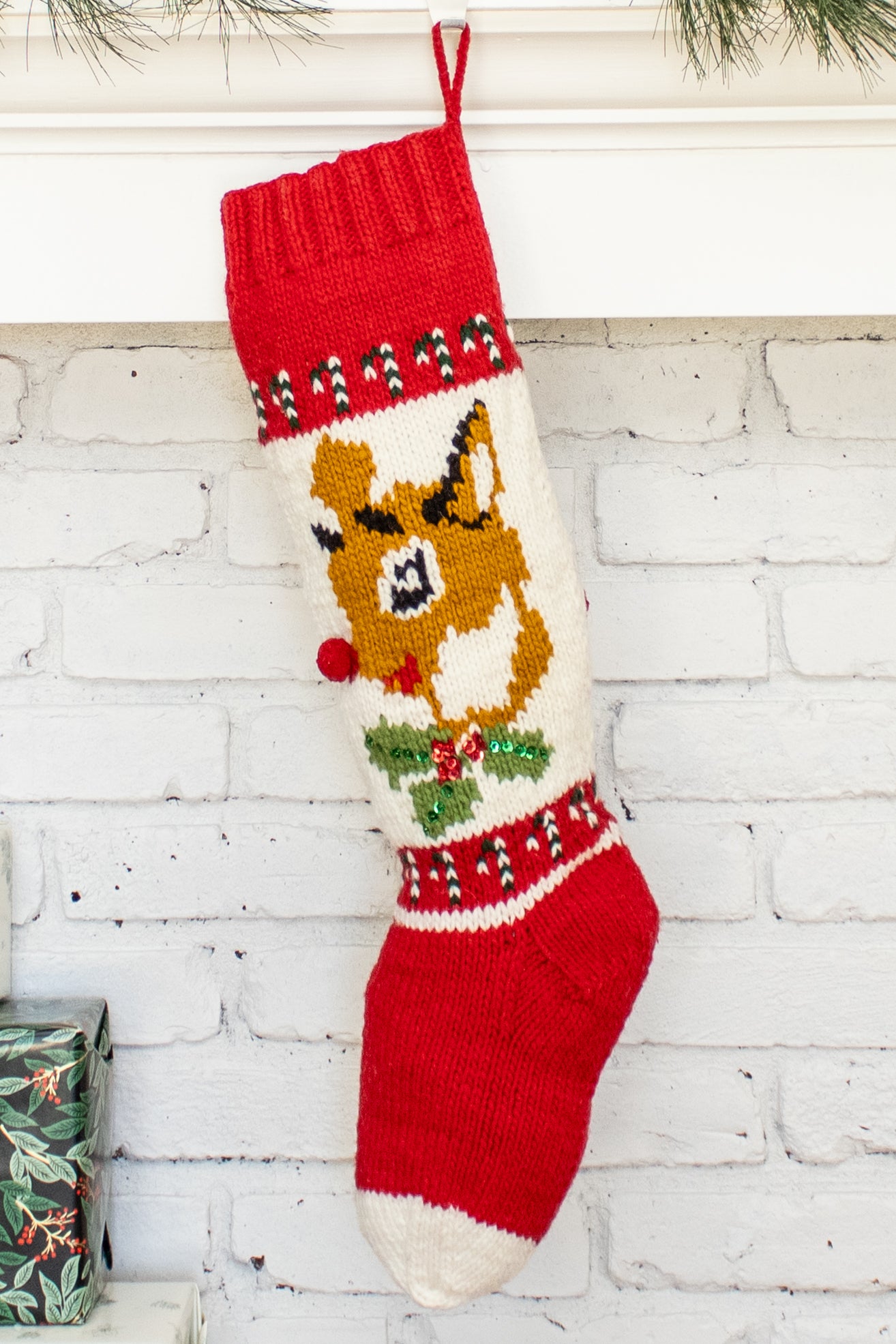 Reindeer Christmas Stocking