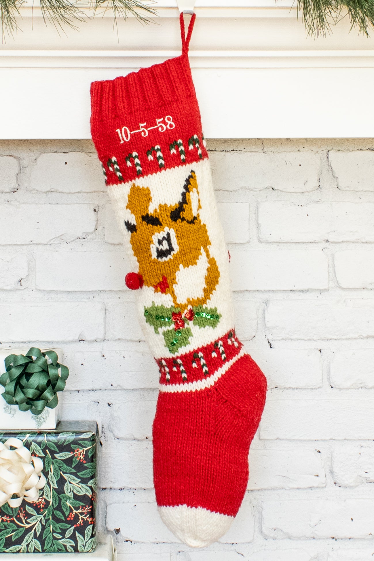 Reindeer Christmas Stocking