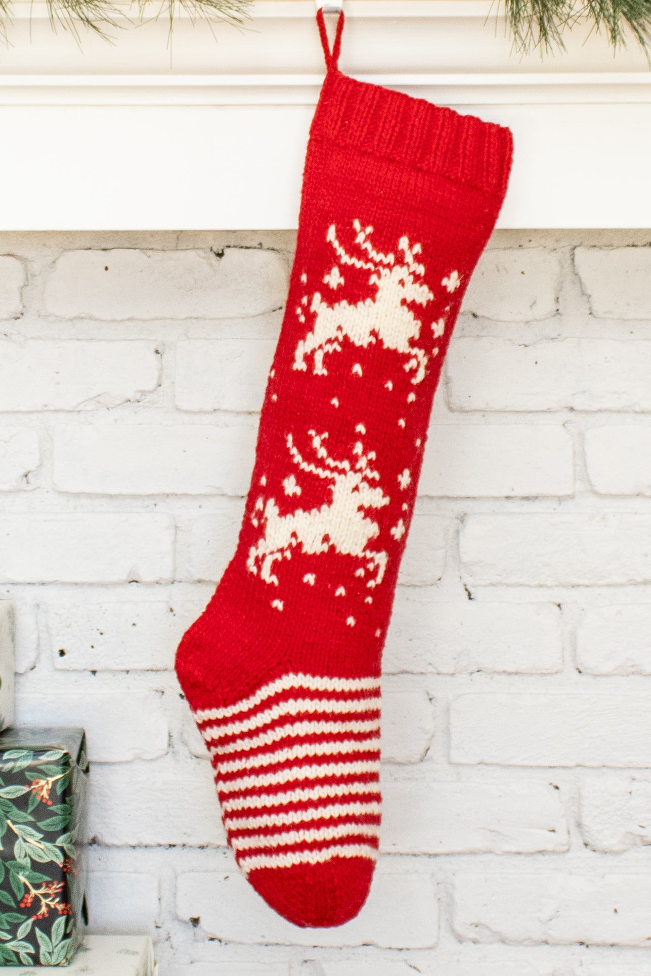 Red Deer Christmas Stocking
