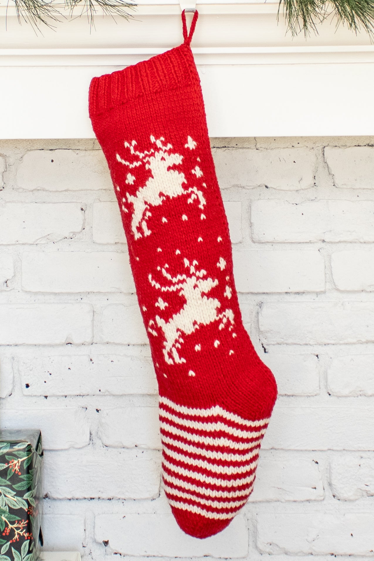 Red Deer Christmas Stocking