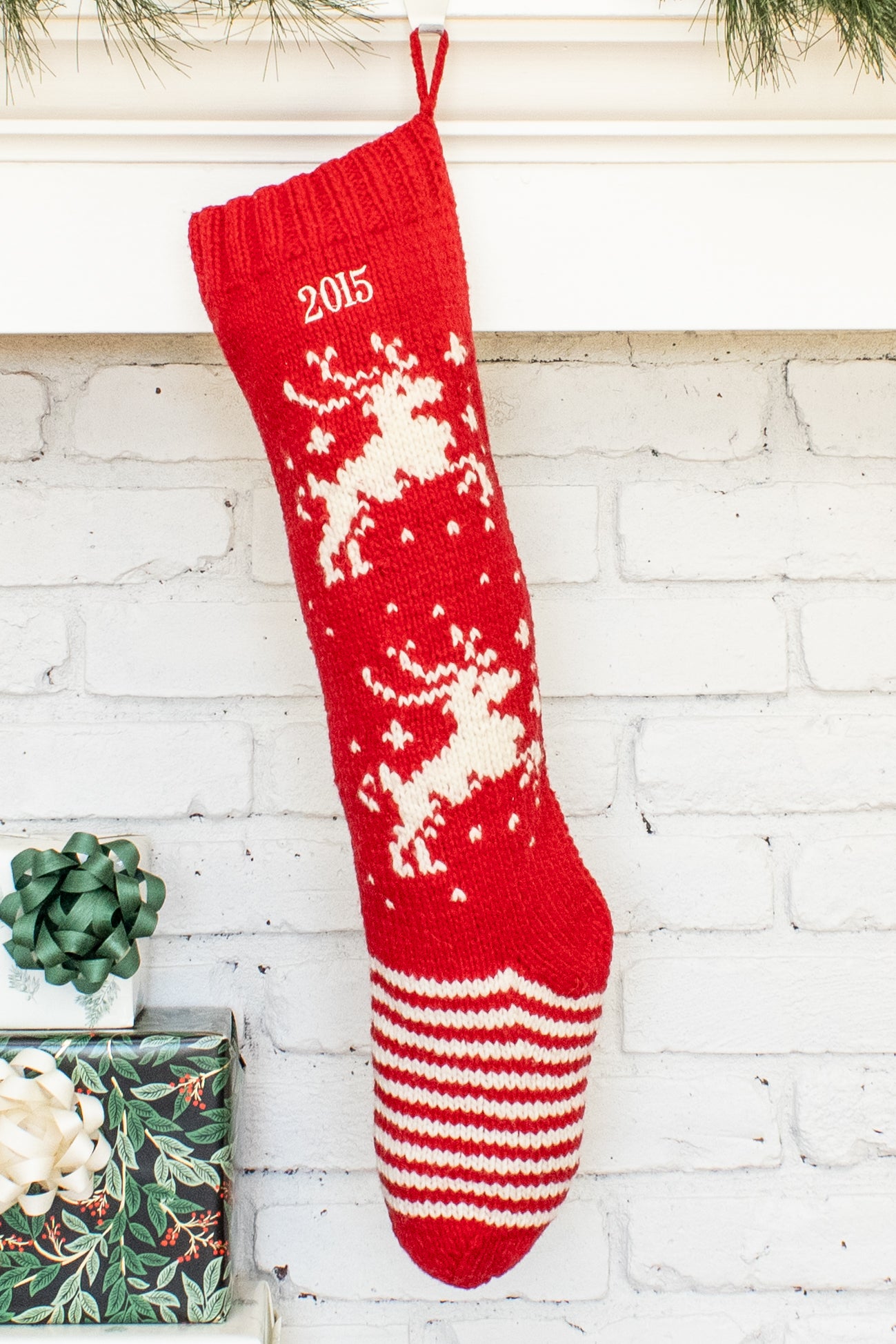 Red Deer Christmas Stocking