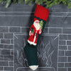 Saint Nicholas Hand Knit Wool Christmas Stocking