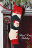 Bernat Santa Hand Knit Personalized Christmas Stocking