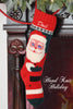 Mary Maxim Hand Knit Santa Christmas Stocking