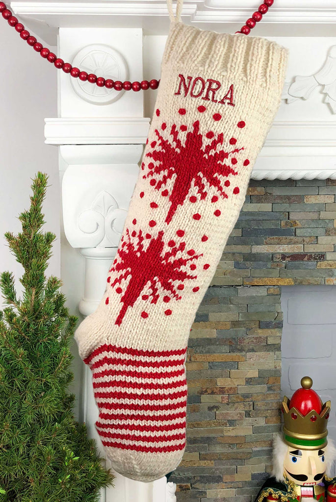 Personalized Wool Christmas Stocking