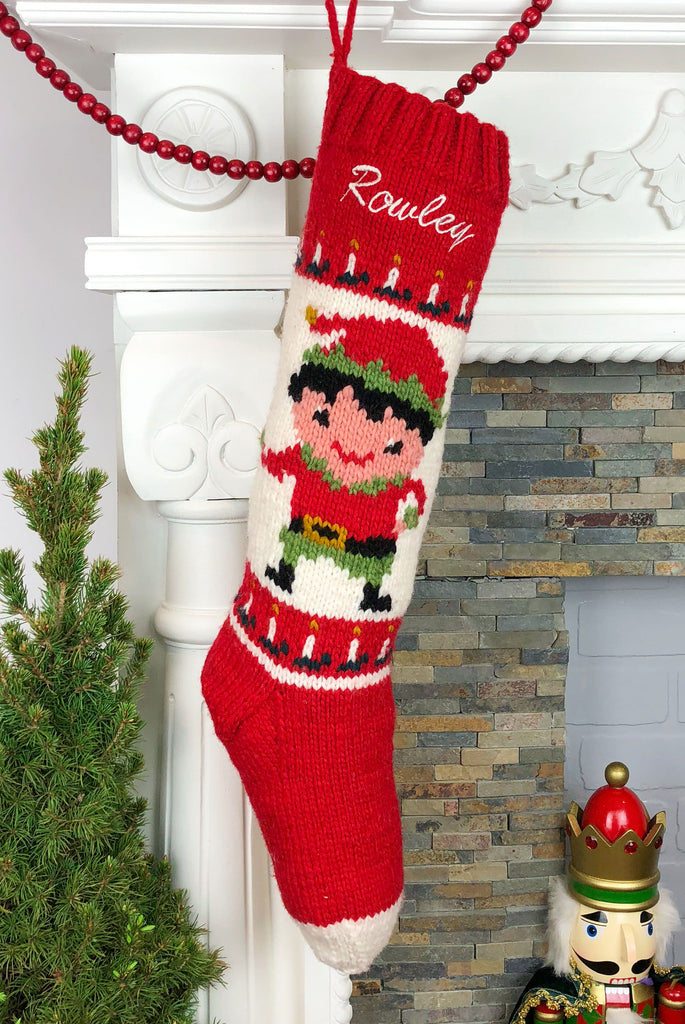 Jolly Elf Boys Personalized Christmas stocking