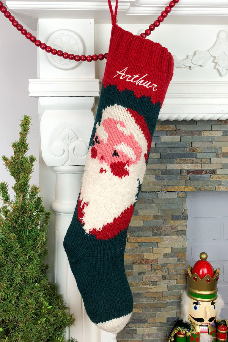 Mary Maxim Christmas Stocking Designs Hand Knit Holiday