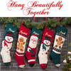 Gingerbread Knit Wool Christmas Stocking