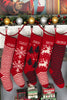 Red Snowflake Christmas Stocking